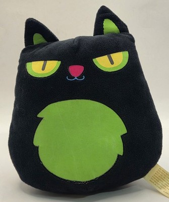 Black Cat Plush Neon Green Belly 7  Stuffed Animal MTY International