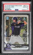 2018 Bowman Chrome Prospects Mega Box Mojo Refractor Sam Hilliard PSA 10 8d2