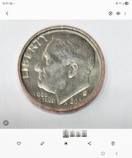 2021 D Roosevelt Dime Raised Rim No Ridges Non Reeded Error RARE