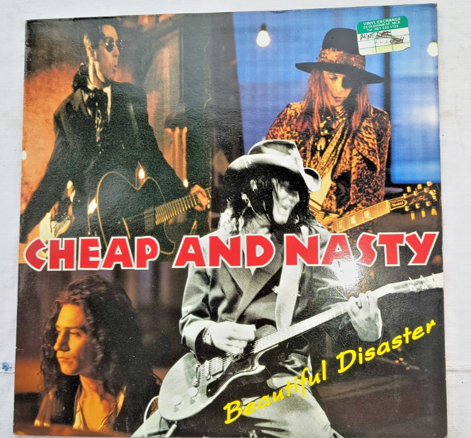 CHEAP AND NASTY ""BEAUTIFUL DISASTER"" RARE 1991 UK VINYL LP HANOI ROCKS UK SUBS