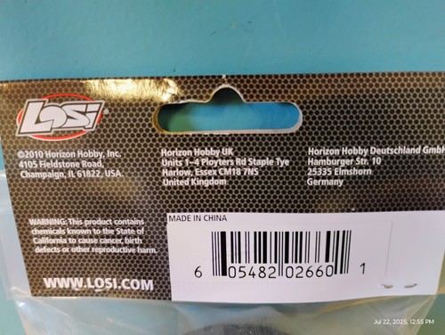 Losi LOSB7018 Wheel Set Black - Picture 4 of 5