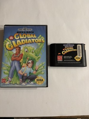Mick & Mack: Global Gladiators (Sega Genesis, 1992) Include Box And Sticker