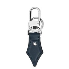 Portachiavi Montblanc Meisterstuck a forma di Pennino 220434 Key Fob Pelle Blu