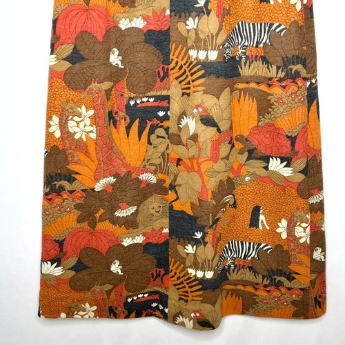 Maxi Falda XXS Vintage Años 60 Única Estampado Animal - Imagen 5 de 8