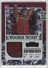 2021 Panini Contenders Rookie Ticket Swatches Green Ice Evan Mobley #RTS-EMO jc3