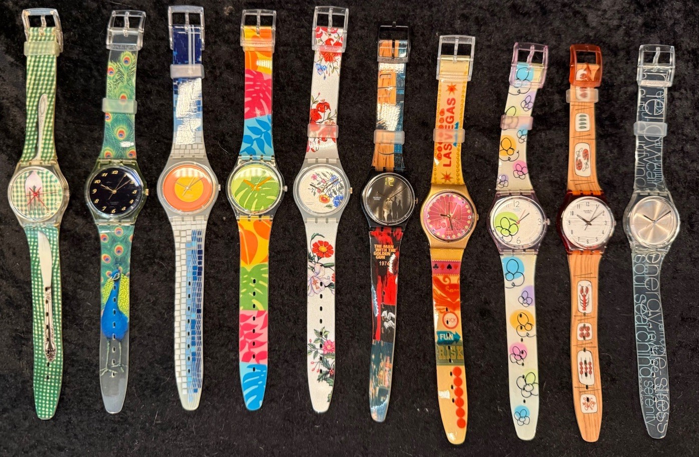 (E1) Watches Swatch Dummy Vintage 10 (salesman Colorful Samples) - vintagewatches.pk