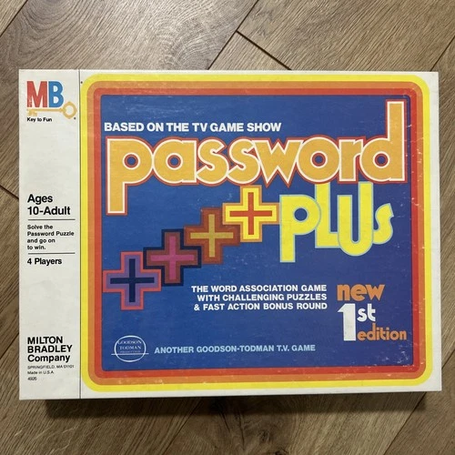 RARE Vintage 1978 Password Plus NEW 1st EDITION Milton Bradley Game COMPLETE