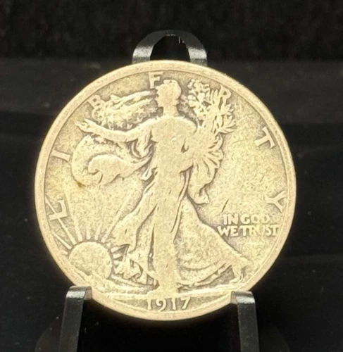 1917-S United States Walking Liberty Half Dollar 50C Silver Coin