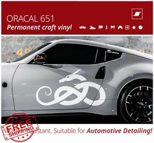 ORACAL 651 Matte White Permanent Vinyl Tape 6"x30ft Signs Crafts