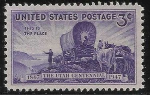 1947 Utah Centennial 3 cents US Postage Stamp Scott #950  MINT