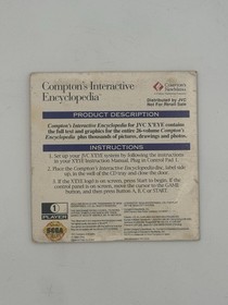 Compton's Interactive Encyclopedia Sega CD Complete with manual Sleeved