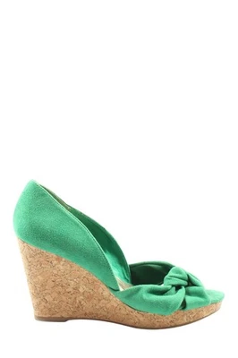 H&M Sandalias tipo cuña Mujeres Sandalias de tacón Talla EU 39 verde look casual - Imagen 1 de 4
