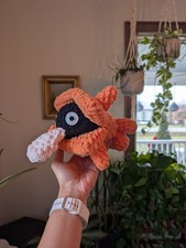 Shiny Shellder Pokemon Handmade Crochet Amigurumi Stuffie