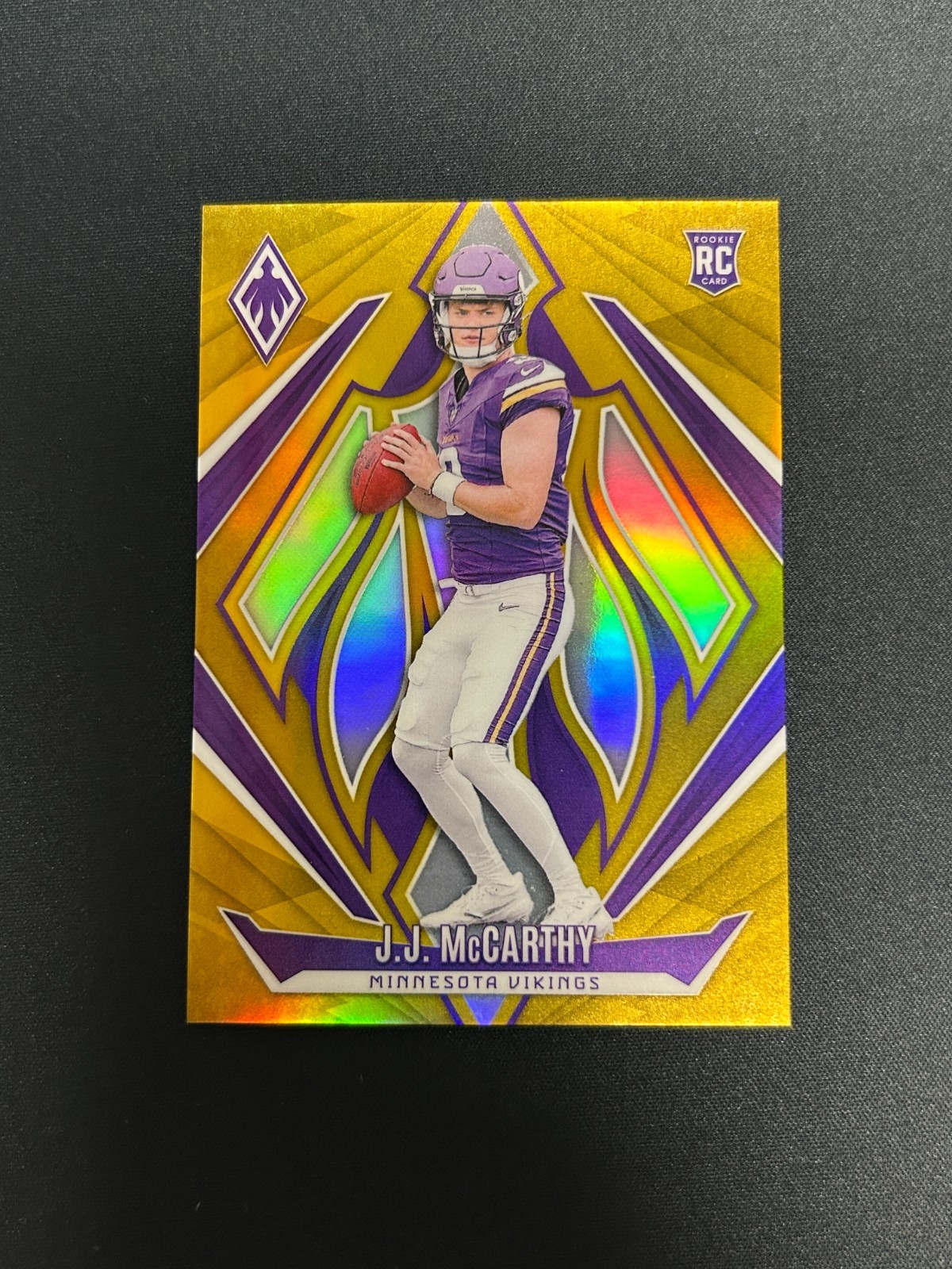 2024 Panini Phoenix JJ McCarthy #185 True Hobby GOLD Rookie /10 SP RC