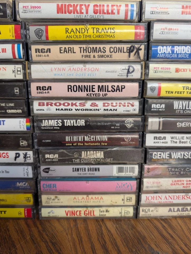 Lot of 65 Cassette Tapes Country Music 70s 80s 90s - Garth Brooks, Travis Tritt Foto 3 de 4