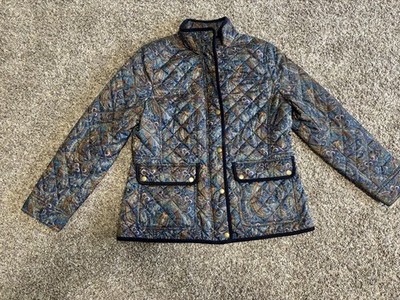 Women s Talbot Paisley Quilted Jacket Medium Petite