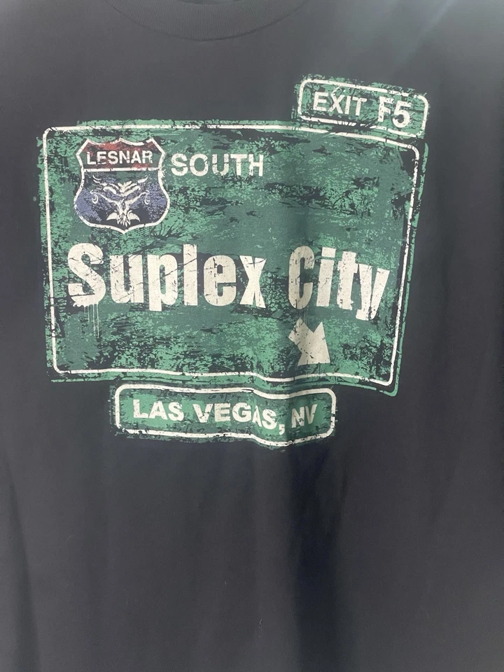 XL Authentic WWE Brock Lesnar Suplex City Las Vegas Live Event T-Shirt - Image 3 of 4