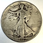 1927 S Walking Liberty Silver Half Dollar 50 Cent 90% Silver Free Shipping -2047
