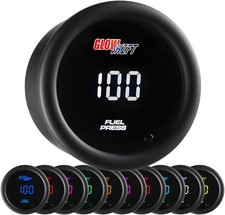 Electric Fuel Pressure Gauge Kit 100 Psi Digital 10 Color
