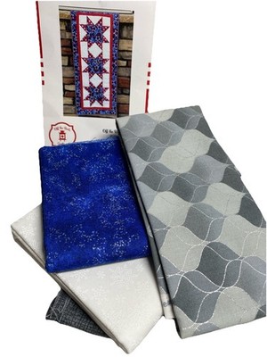 Off the Rails Quilting Stars on the Trail Table Runner  Quilting Kit NEW