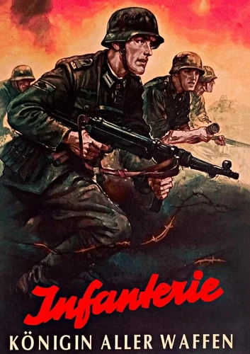 WWII WW2 German Soldiers Infanterie Waffen  Military POSTER print 13 by 19"