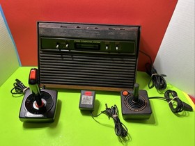 Atari 2600 Video Game Console  with Boxed Games-tested Works