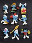 Smurf Figures By Peyo 2011 McDonald's Toys Lot Of 9 Grouchy Vanity Hefty Brainy — photo 1