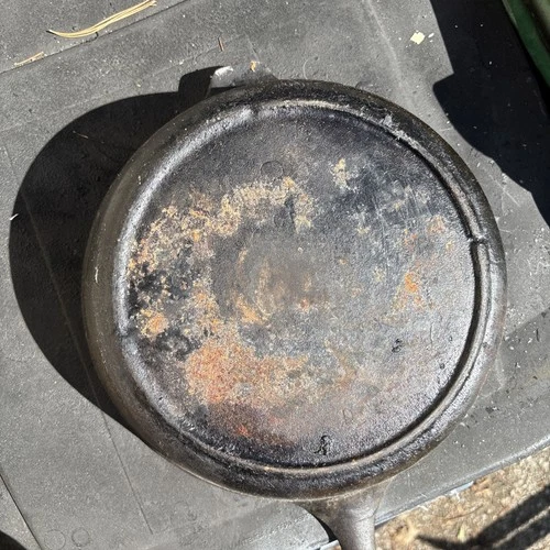 VTG Lodge USA 8 CF 10 1/4" Cast Iron Deep Fryer Skillet 3 Notch Bottom.