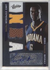 2010 Absolute Memorabilia Rookie Premiere Materials Lance Stephenson Auto 0hn