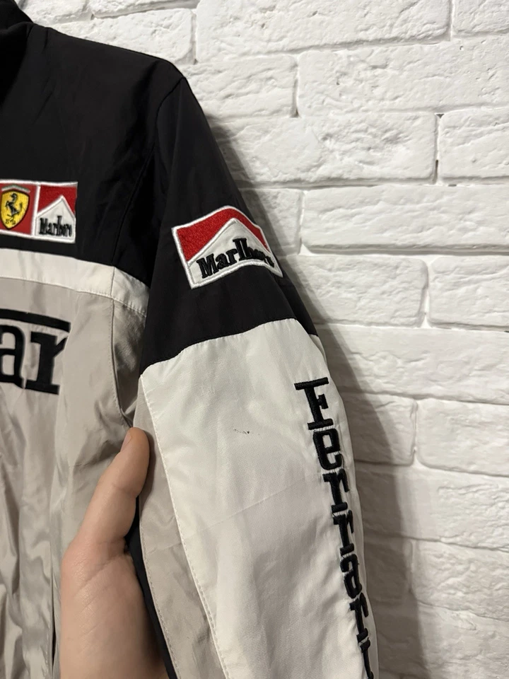 Ferrari Racing Bomber Jacket Mallboro Vodafone Bridgestone Sz S - Image 3 of 4