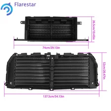 Upper & Lower Radiator Grille Air Shutter Without motor For Ford F150 2015-2017