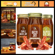 Gourmet Bacon Jam Sampler Pack - Sweet Savory Spread for Burgers, Sandwiches,