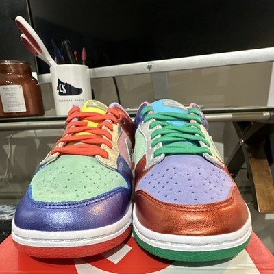 Nike Dunk Low SE Sunset Pulse Multicolor DN0855-600 Women's Suede Sneaker