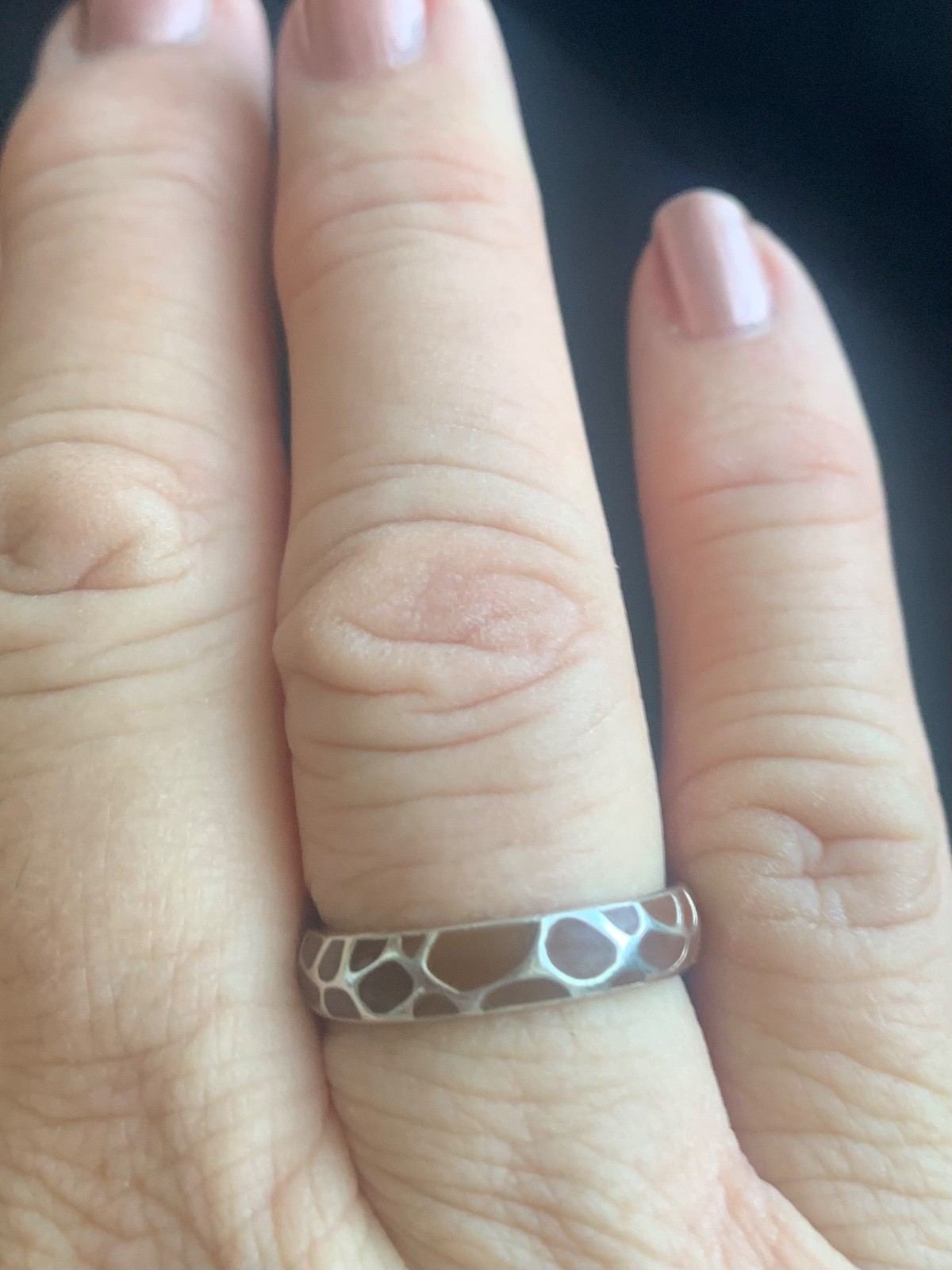 Sterling Silver 925 Stackable Polished Enameled B… - image 2