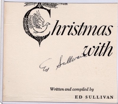 Ed Sullivan signed book page!