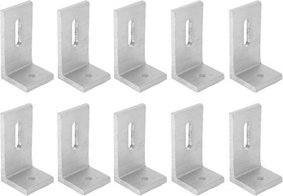 10Pcs L Foot Solar Mount, Aluminum Alloy Photovoltaic Panel Mounting... 