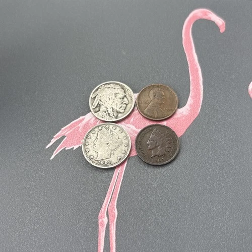 U.S. Coin Lot! Indian Head Cent Wheat Penny Liberty V & Buffalo Nickel. FREE S&H