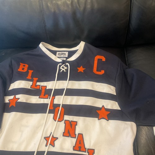 Rare Vintage Y2K Billionaire Boys Club Striped Heart 04 Hockey Jersey XL - Picture 6 of 12