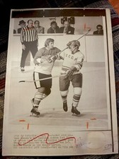 1972 SUMMIT SERIES VANCOUVER PHOTO NHL HOCKEY VIC HADFIELD TEAM CANADA BLINOV
