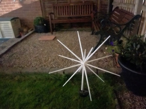 30cm Solar LED Remote control Star Lights Meteor Shower Firework 13 Tubes Xmas - Picture 7 of 17