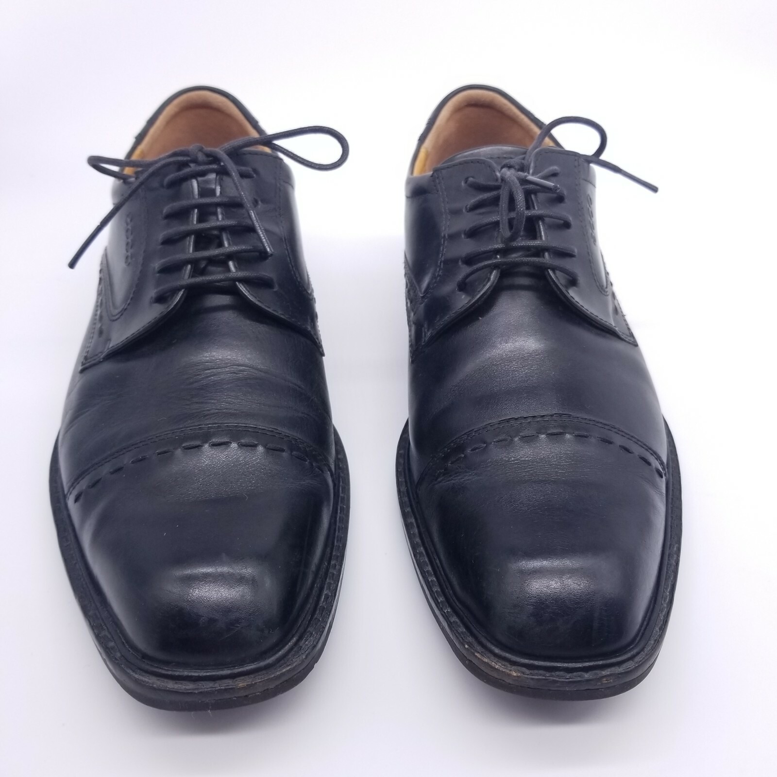 SAOLA Scarpe eleganti ECCO uomo 9 9 5 US 43 EU nere derby punta a cappuccio comfort punto shock