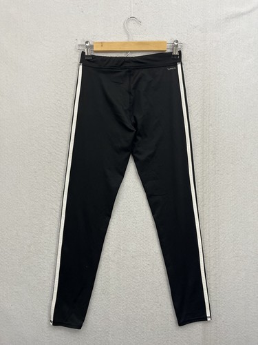 Adidas active wear leggings black with white stripe Youth Large - Picture 6 of 8