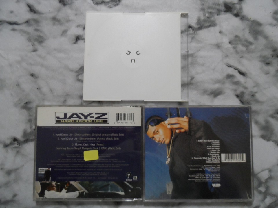 JayZ 3 CD Lot Hard Knock Life REASONABLE DOUBT Mic Geronimo Vendetta