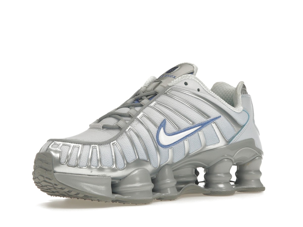 ★NIKE W Shox TL Pure Platinum and llic Silver★ Nike Shox TL Low Metallic Platinum Blue Tint W - FQ2775-001