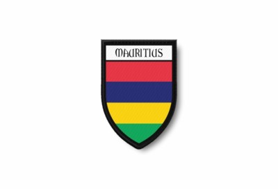Mauritian Mauritian Island Print Flag Embroidery Edge Heat Stick Patch Patch