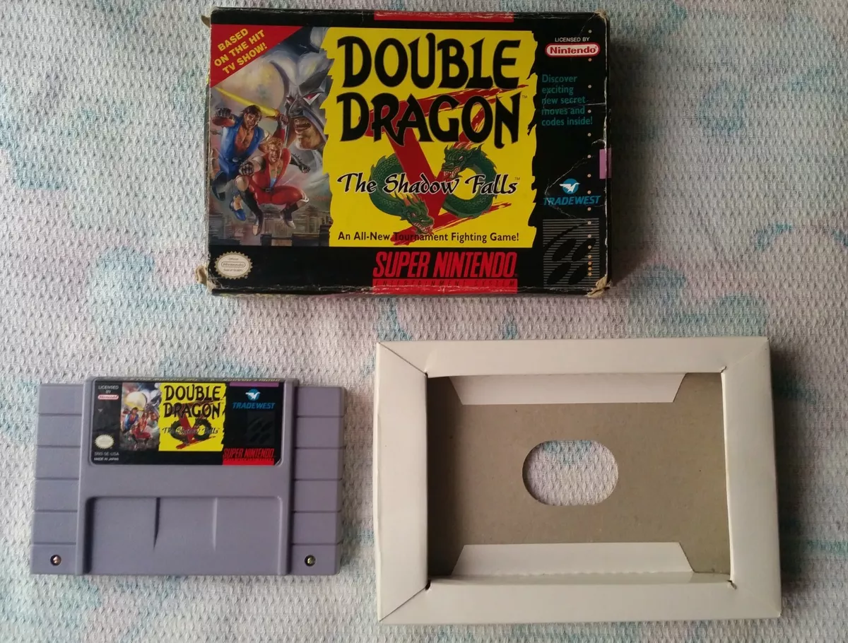 Super Nintendo SNES Double Dragon The Shadow Falls ! Working ! US