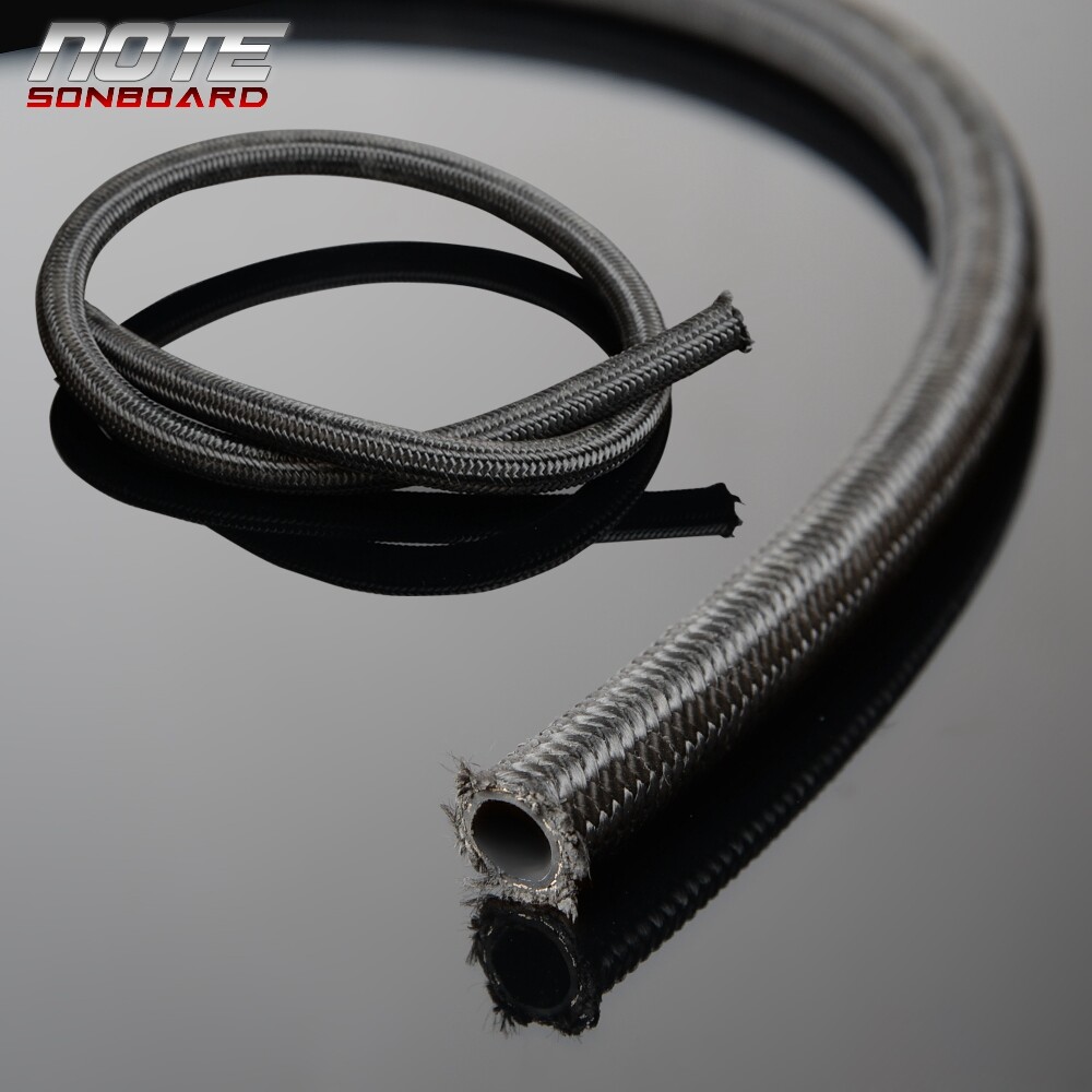 16.4FT AN6 Steel/Nylon 6AN Oil/Fuel line/Hose+Fitting/Hose End/Adaptor 5M