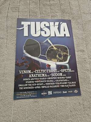 FPOT220 MAGAZINE ADVERT 12X9'' TUSKA : CELTIC FROST, ANATHEMA, DEATHSTARS