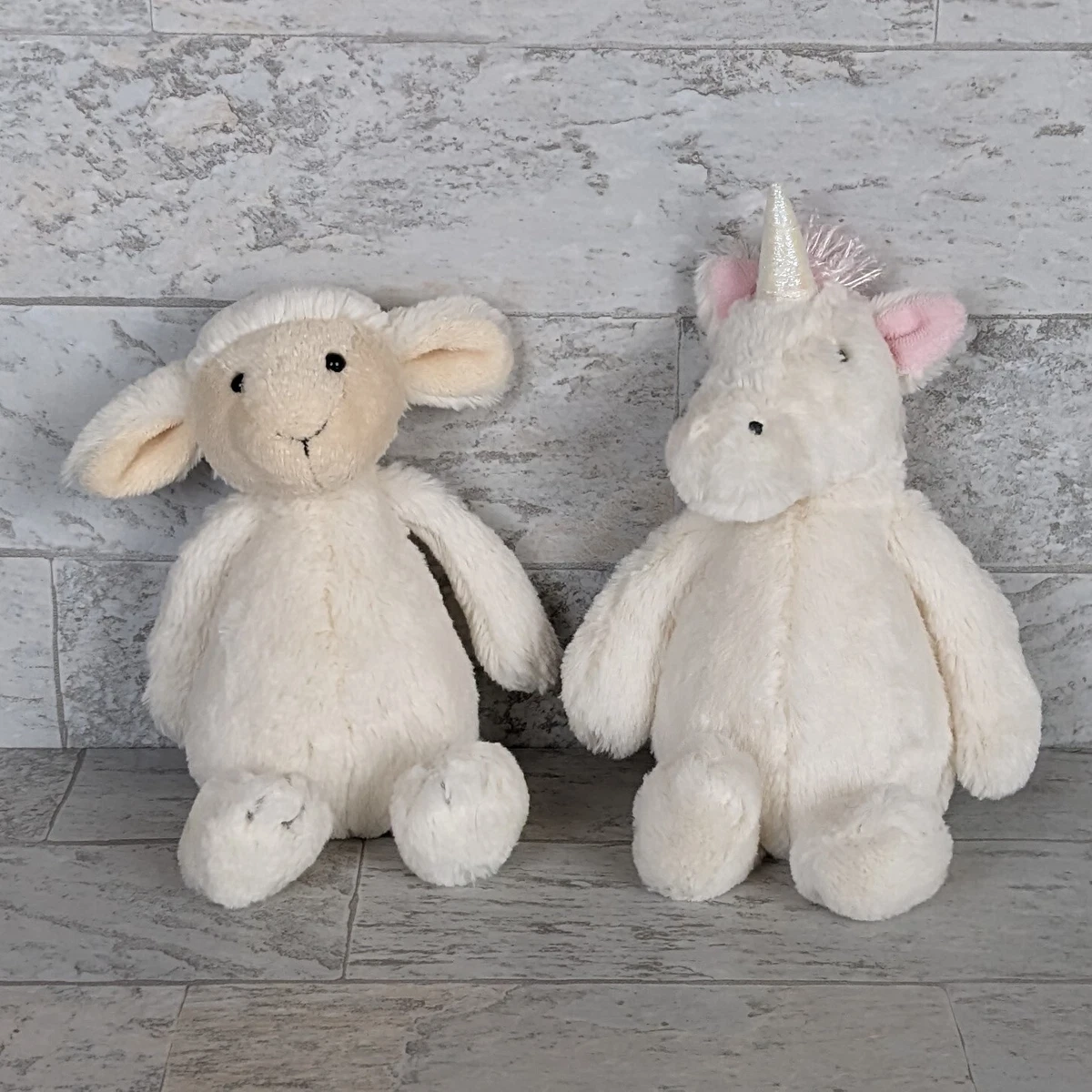 Jellycat Bashful Lamb and Bashful Unicorn 8 Plush Stuffed Animal