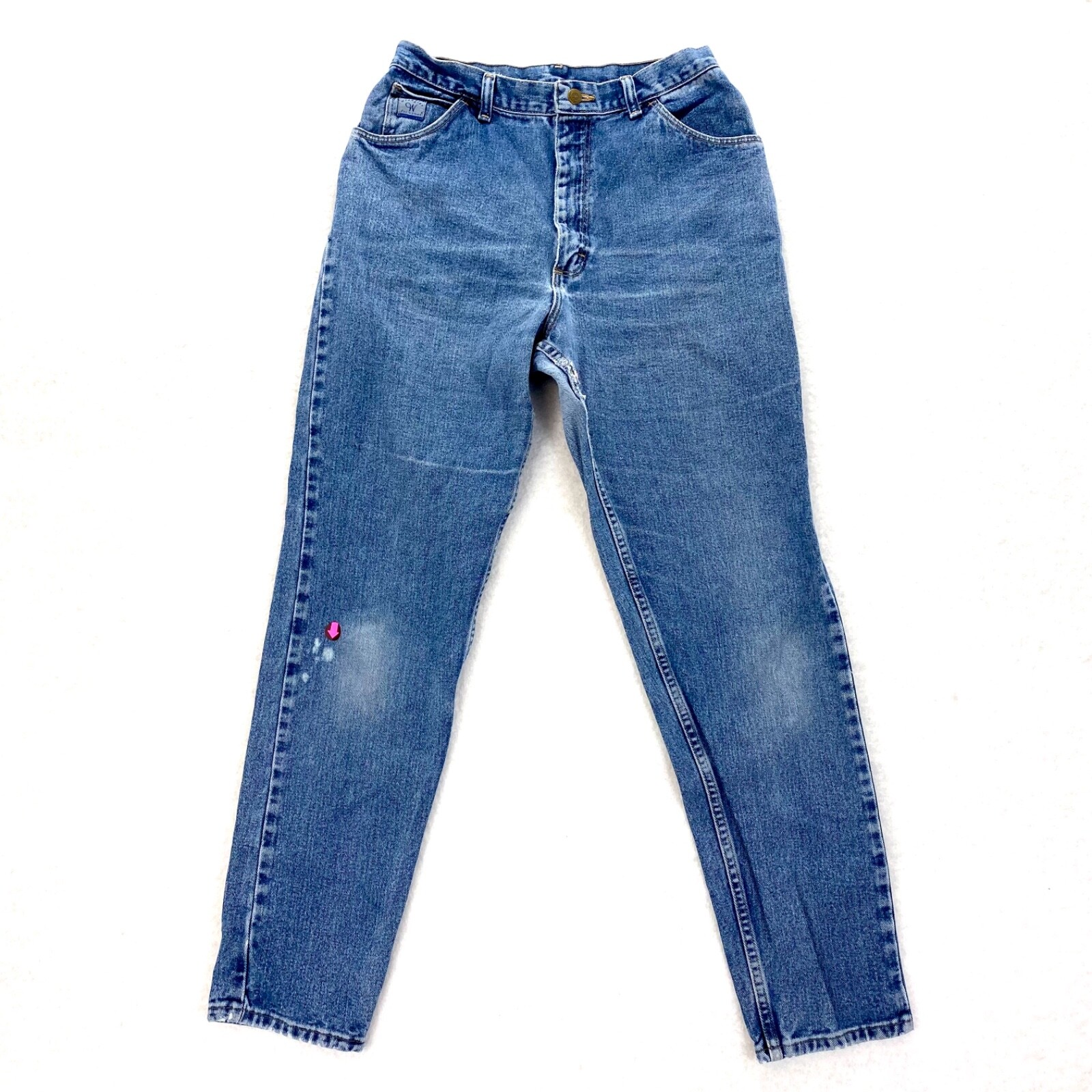 Vintage Wrangler High Rise Mom Med Wash Blue Jeans Ta… - Gem